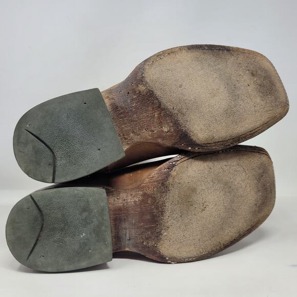 Ariat Boots Mens 9.5D Brown Leather Mesteno Western Cowboy Square Toe 10018306 - Picture 11 of 14